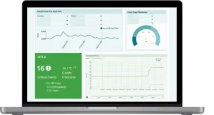 A dashboard displaying the status of tracking and monitoring various data center services, including incidents, problems, and changes.