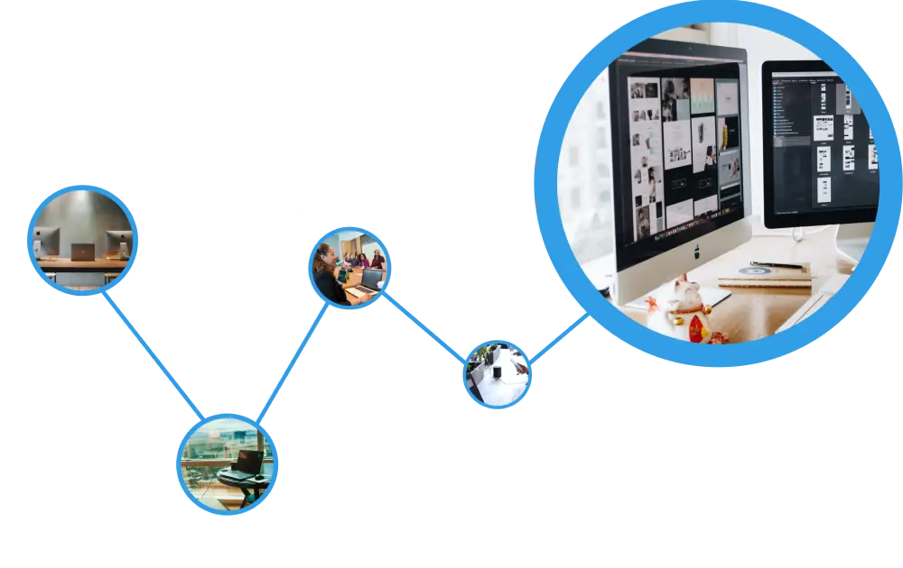 A diagram illustrating the various components of a website, highlighting SAP Qualtrics Integration features.